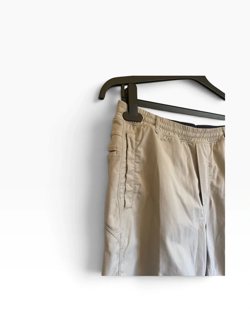 Birddogs Gym/Khaki Performance Shorts Elastic Waist Cargo